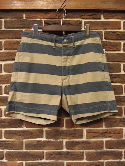 RRL (�_�u���A�[���G��)WIDE STRIPE SHORTS�hW32,W34�h�i���C�h�X�g���C�v�V���[�c)