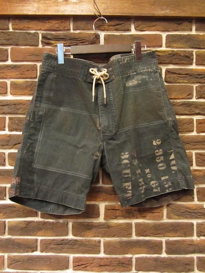 RRL (�_�u���A�[���G��)DENIM GRAPHIC SHORTS�i�]�ʃC���f�B�S�p�b�`���[�N�V���[�c)