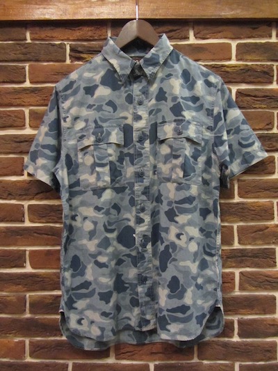 RRL (�_�u���A�[���G��)S/S GI MILITARY INDIGO COMO SHIRTS(�����~���^���[�V���c)