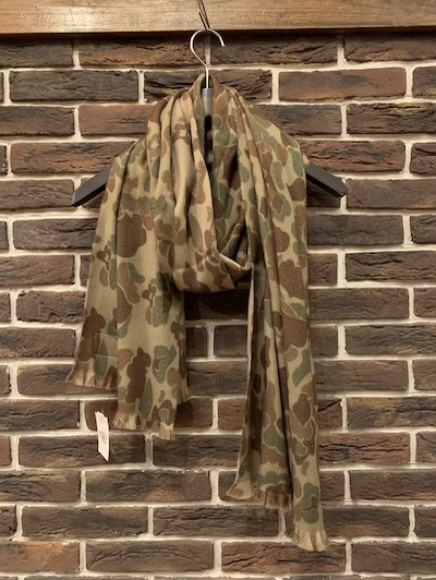 RRL (ダブルアールエル)FROGSKIN CAMO SCARF”MADE IN ITALY”(カモスカーフ)