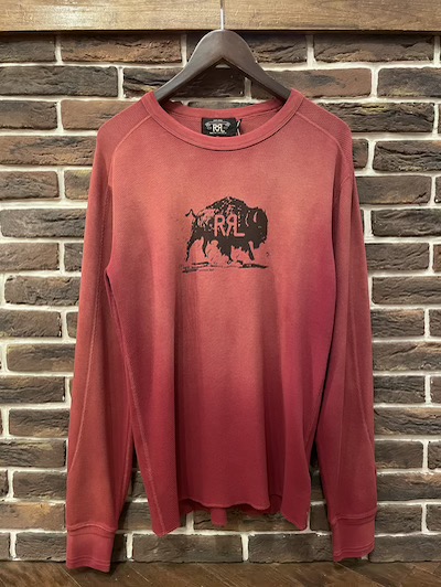RRL (�_�u���A�[���G��)L/S GRAPHIC TSHIRTS�h BUFFALO PRINT