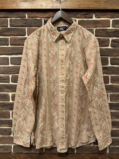 RRL (�_�u���A�[���G��)FLORAL WORK SHIRTS(�t���[�������[�N�V���c)