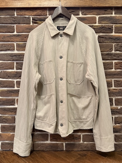 RRL HERRINGBONE ENGINEER JACKET NATURAL