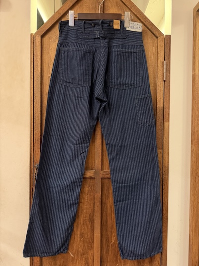 RRL INDIGO STRIPE BUCKLEBACK WORK PANTS RRL コットンツイルワークシャツ