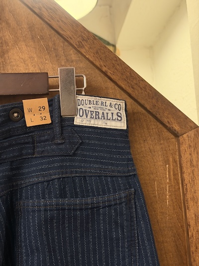 RRL INDIGO STRIPE BUCKLEBACK WORK PANTS RRL インディゴストライプバックルバックワークパンツ（画像4）