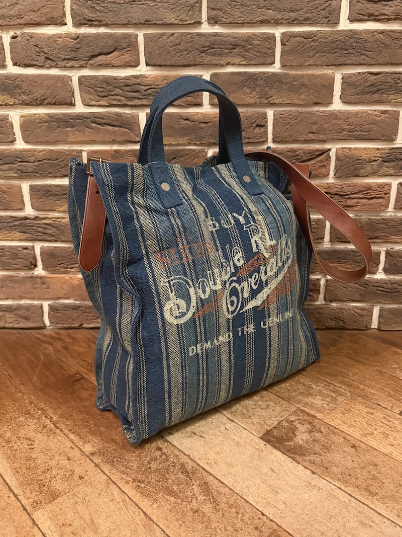 RRL INDIGO STRIPE 2WAY TOTE BAG RRL 2WAY トート