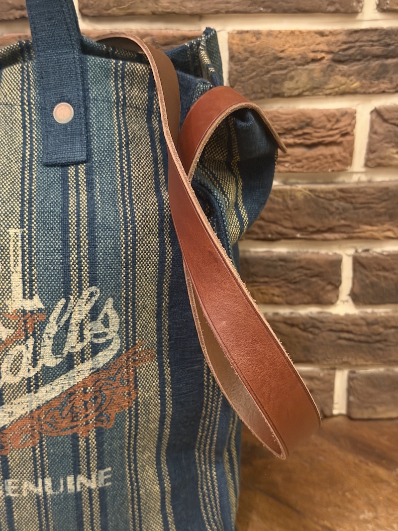 RRL INDIGO STRIPE 2WAY TOTE BAG RRL 2WAY トート（画像4）