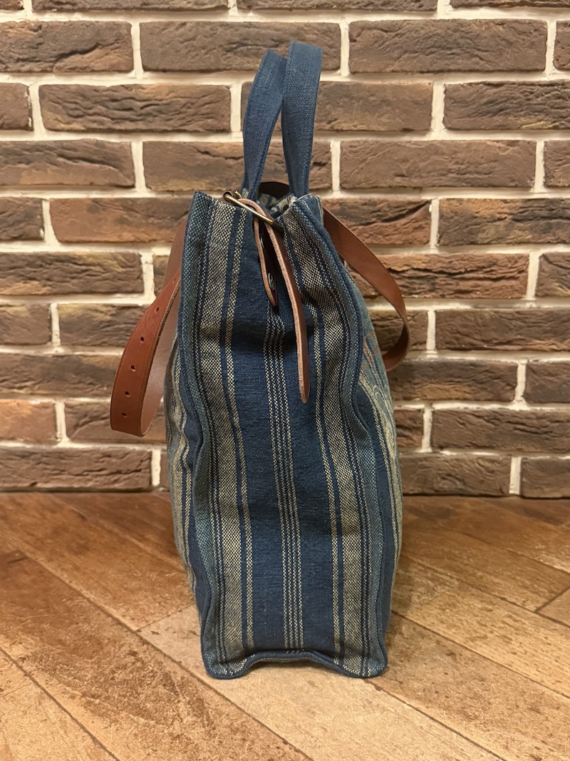 RRL INDIGO STRIPE 2WAY TOTE BAG RRL 2WAY トート（画像5）