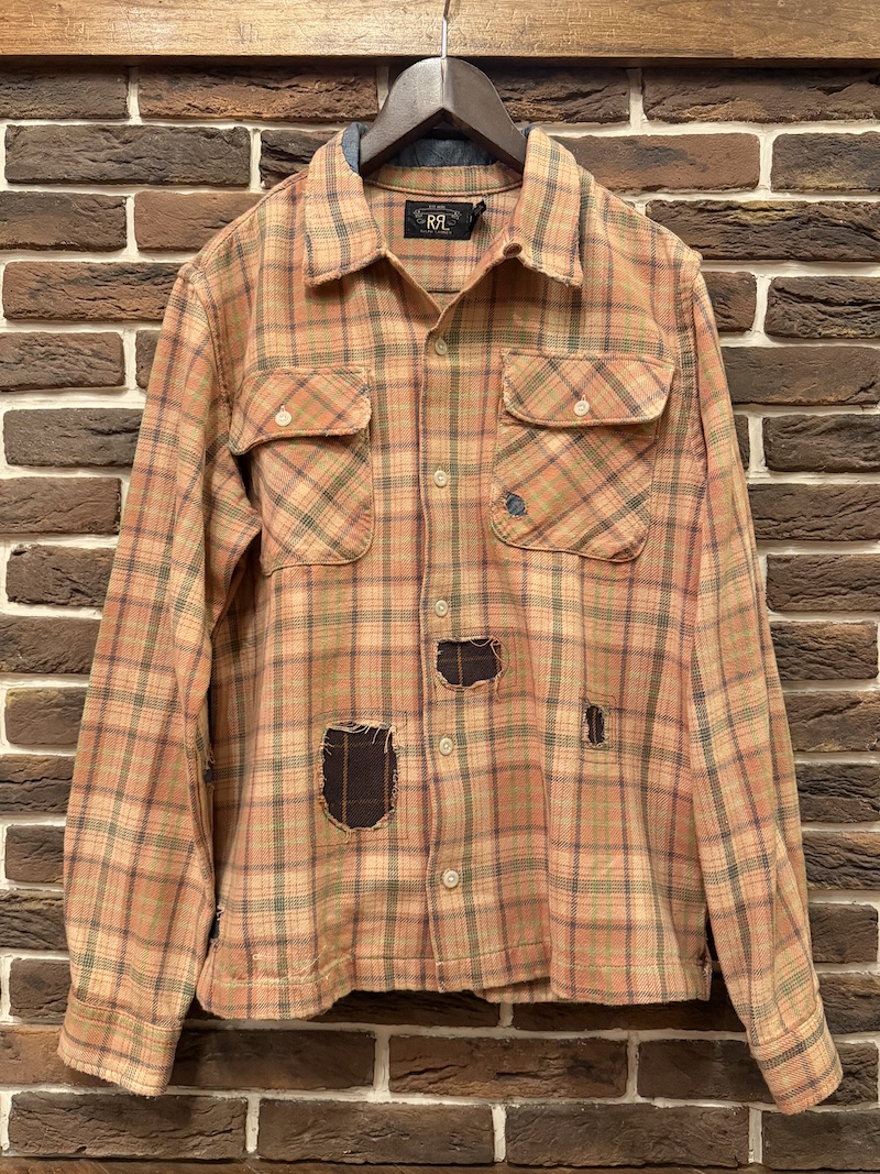 RRL Custom Work Shirts RRL ダメージリペアカスタムワークシャツ
