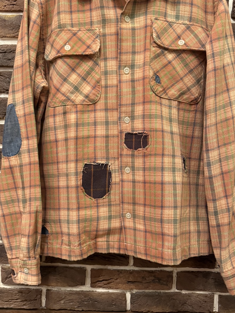 RRL Custom Work Shirts RRL ダメージリペアカスタムワークシャツ（画像4）