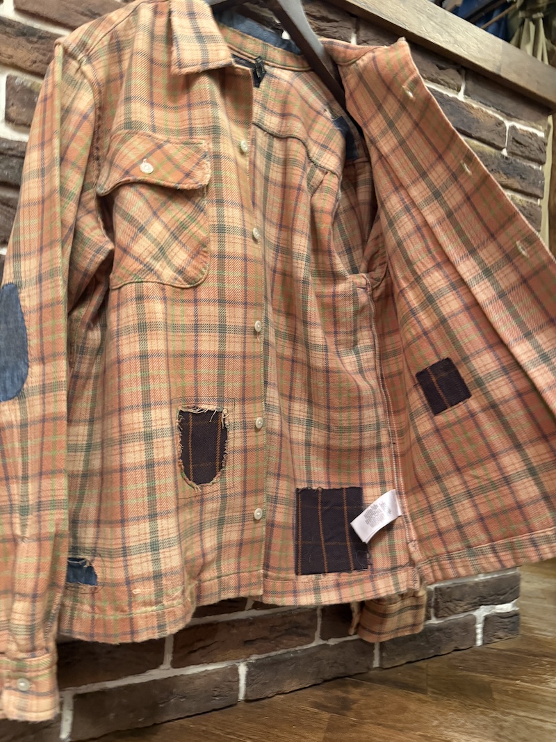 RRL Custom Work Shirts RRL ダメージリペアカスタムワークシャツ（画像13）