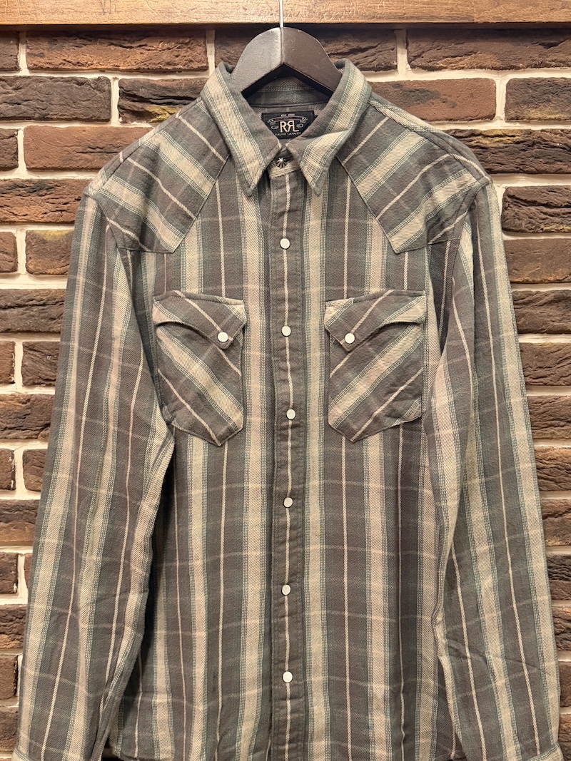 RRL Cotton flannel Western Shirts RRL コットンネルウエスタンシャツ（画像2）