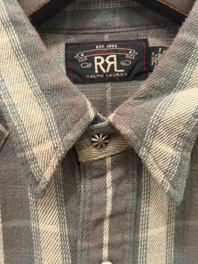 RRL Cotton flannel Western Shirts RRL コットンネルウエスタンシャツ（画像7）