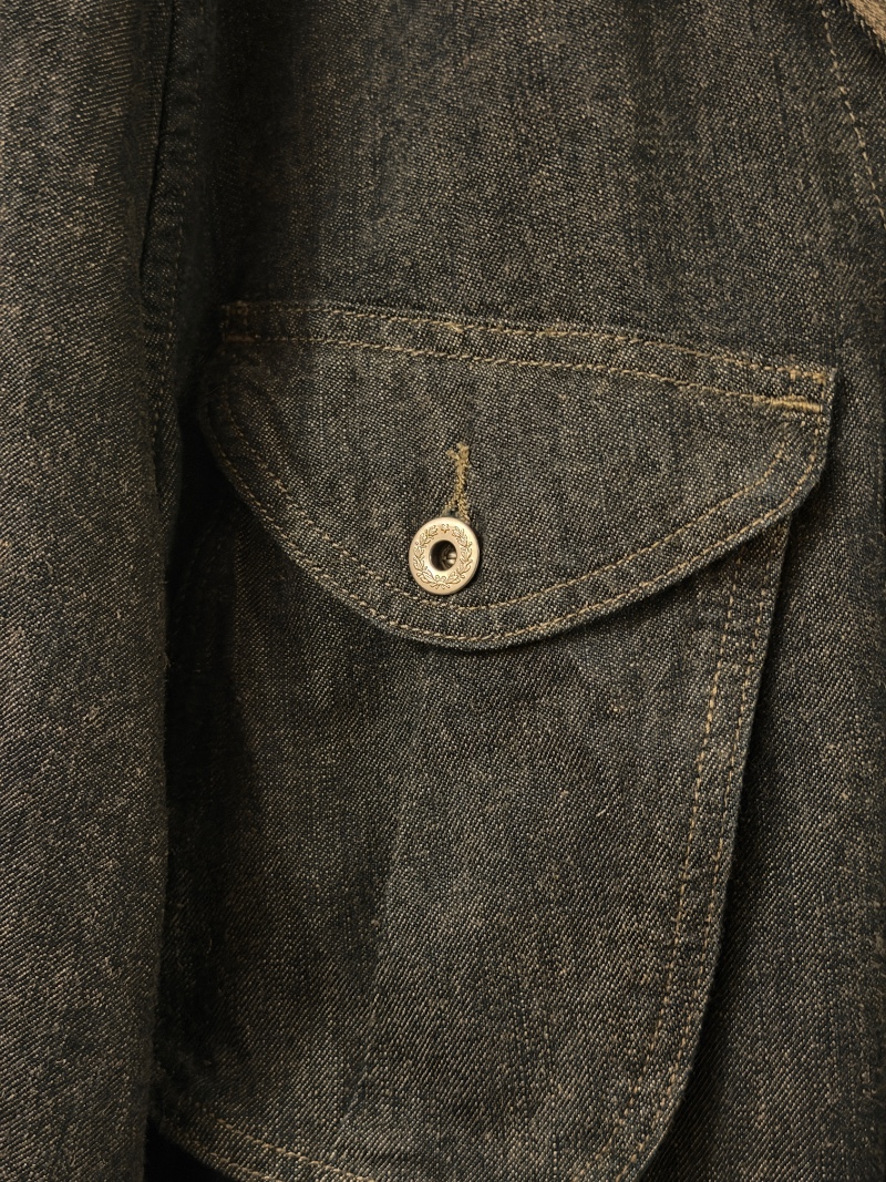 RRL DENIM COAT RRL ショールカラーデニムコート（画像4）