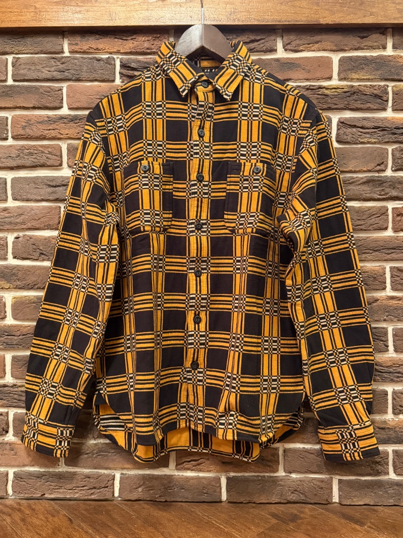 RRL YELLOW×BLACK OVER SHIRTS RRL イエロー×ブラックオーバーシャツ