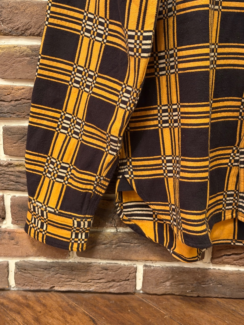 RRL YELLOW×BLACK OVER SHIRTS RRL イエロー×ブラックオーバーシャツ（画像5）