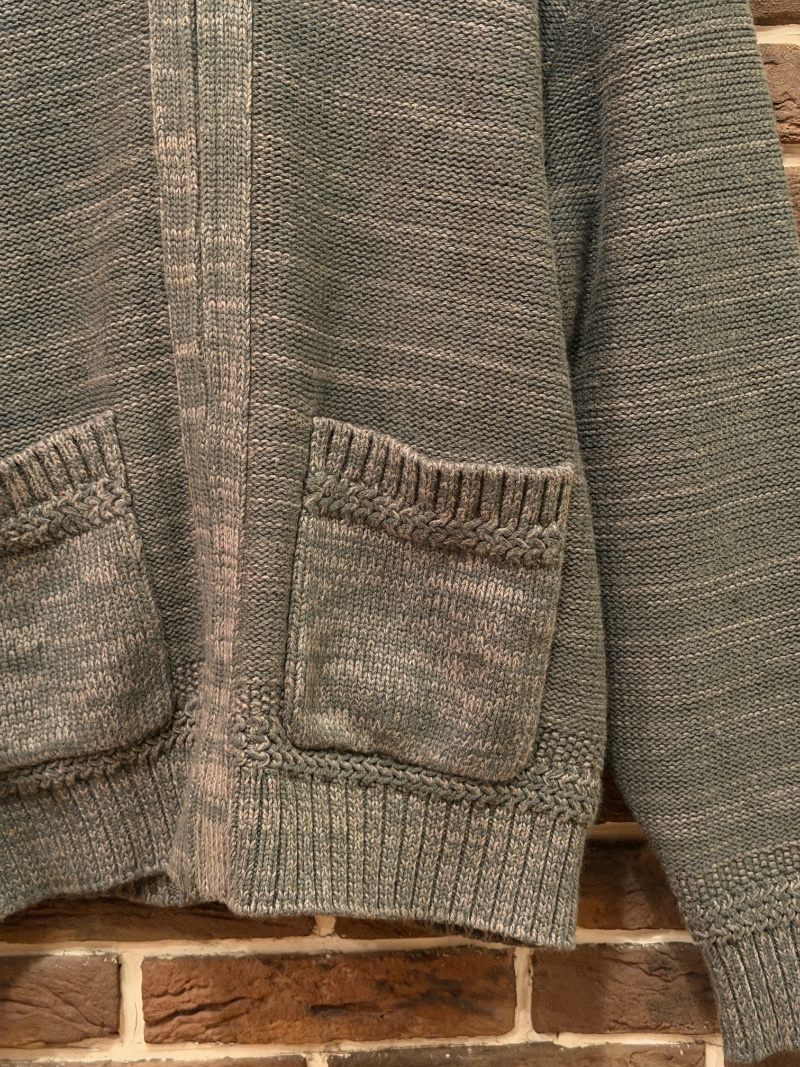 RRL SUEDE PATCH ZIP CARDIGAN RRL ジップニットカーディガン（画像6）