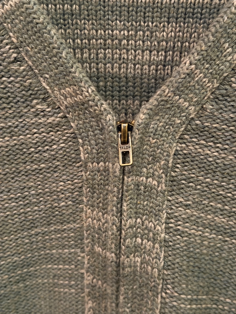 RRL SUEDE PATCH ZIP CARDIGAN RRL ジップニットカーディガン（画像8）