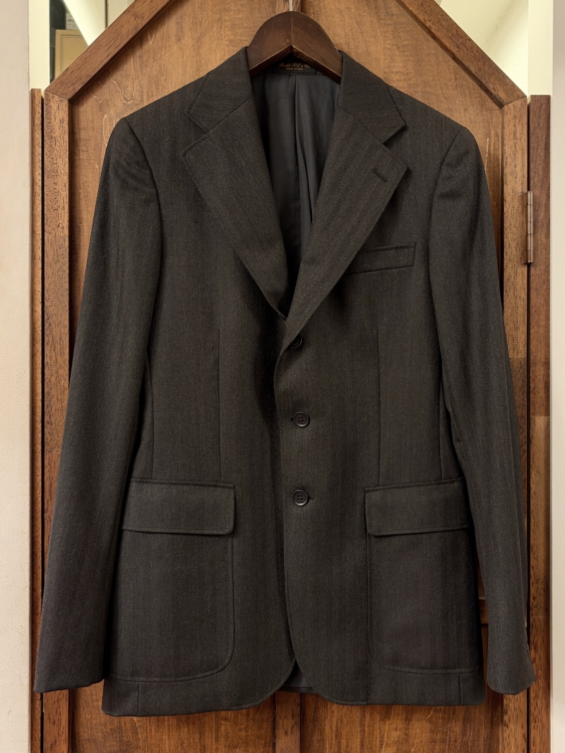 RRL HERRINGBONE WOOL 3B JACKET MADE IN ITALY RRL ヘリンボーンウールジャケット（画像2）