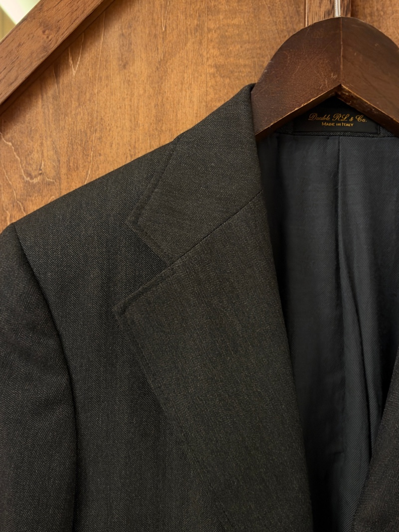 RRL HERRINGBONE WOOL 3B JACKET MADE IN ITALY RRL ヘリンボーンウールジャケット（画像5）